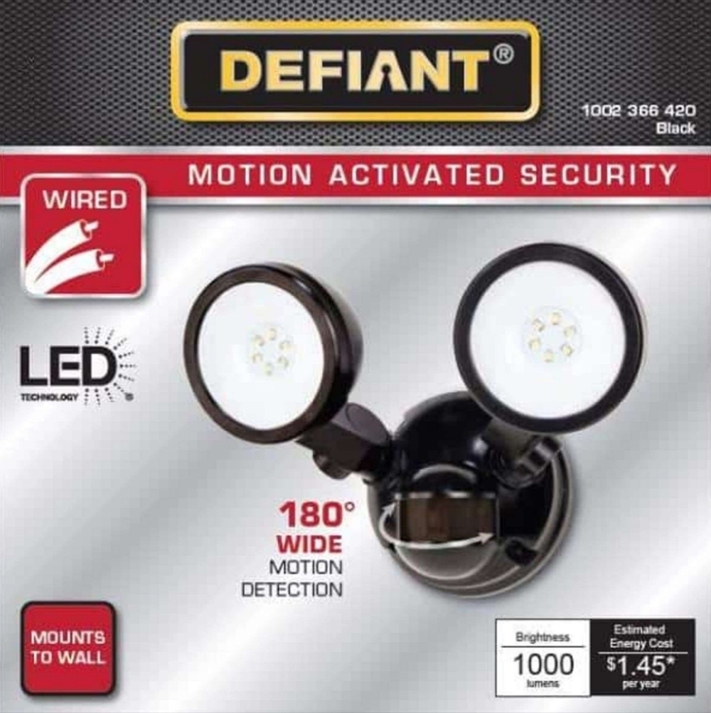 New Defiant Led motion activated security motion detector